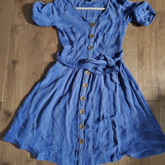 Anthropologie Maeve  blue  dress - Picture 5 of 5